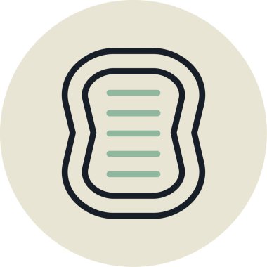 Ekmek. Web simgesi basit illüstrasyon