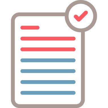 kontrol listesi simgesi, vektör illüstrasyon tasarımı