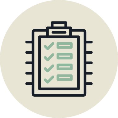 kutucuk simgesini işaretle, vektör illüstrasyonu