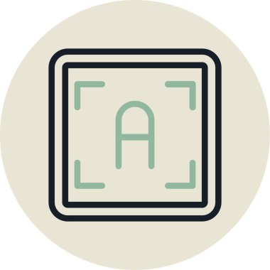 Modern bir simgenin vektör illüstrasyonu