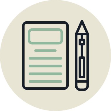 kalem vektörü ince çizgi simgesi