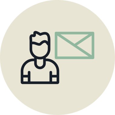 Modern simgenin vektör illüstrasyonu