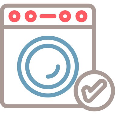 Yıkama. Web simgesi basit illüstrasyon