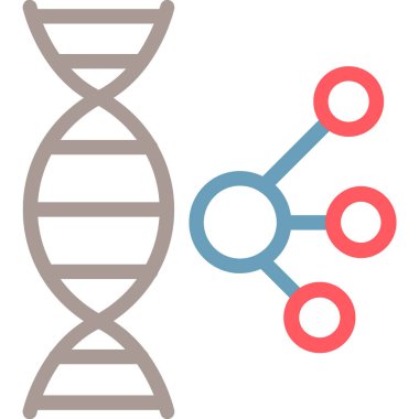 DNA simgesinin vektör illüstrasyonu