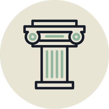 Sütun. Web simgesi basit illüstrasyon