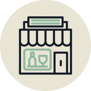 Alışveriş. Web simgesi basit illüstrasyon