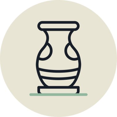 Vazo. Web simgesi vektör illüstrasyonu
