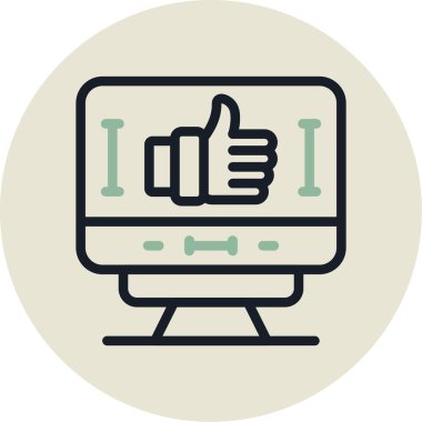 Dizüstü bilgisayar simgesinin vektör çizimi