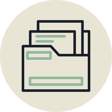 Dosya vektör simgesi modern basit vektör illüstrasyonu