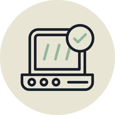 bilgisayar simgesi vektör illüstrasyonu