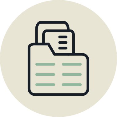 dosya vektör simgesi modern illüstrasyon