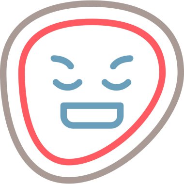 Bir maske simgesinin vektör illüstrasyonu