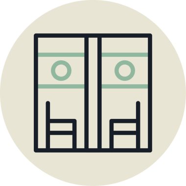 Otel simgesi vektör illüstrasyonu