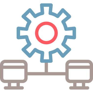 dişli simgesi vektör illüstrasyonu