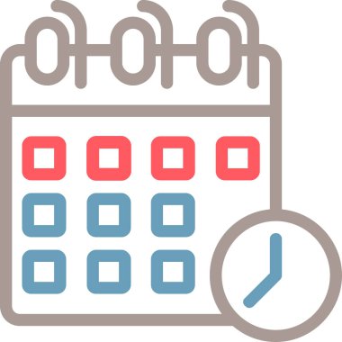 Takvim. Web simgesi basit illüstrasyon