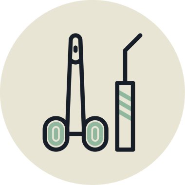 Boya fırçaları. İllüstrasyon, simge, vektör.