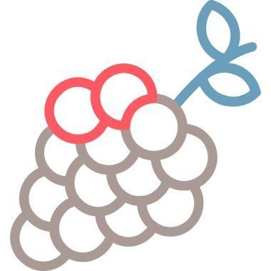 meyve meyve ikonu düz stil