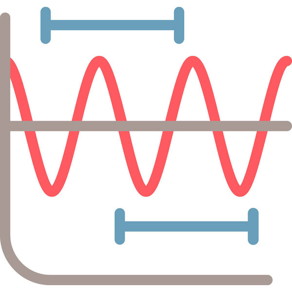иконка звуковых волн эквалайзера в заполненном виде
