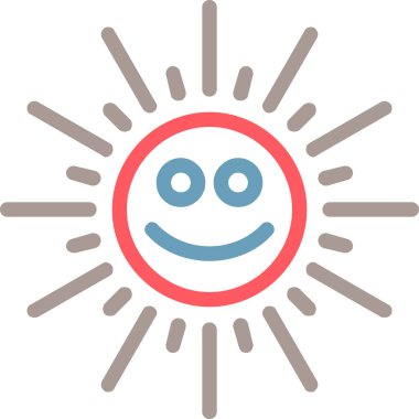 Güneş Simgesi Vektör illüstrasyonu