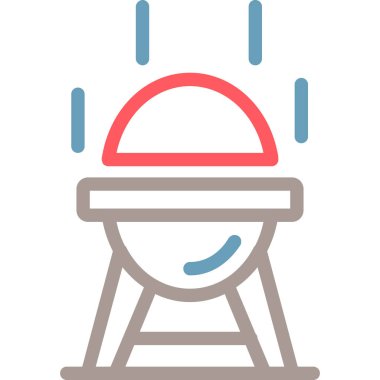 Sandalye. Web simgesi basit illüstrasyon