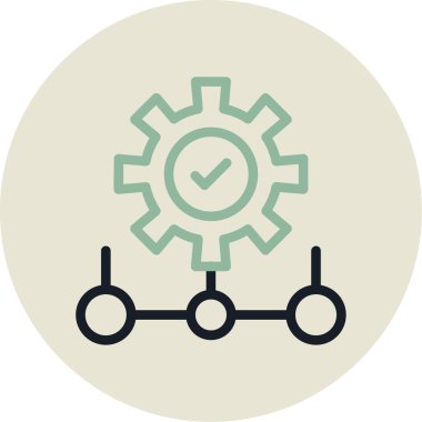 Dişliler. Web simgesi basit illüstrasyon