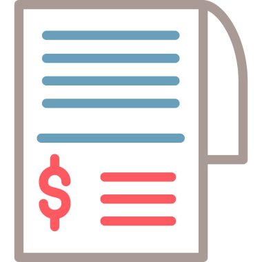 Sözleşme. Web simgesi vektör illüstrasyonu