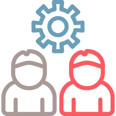 Takım. Web simgesi basit illüstrasyon