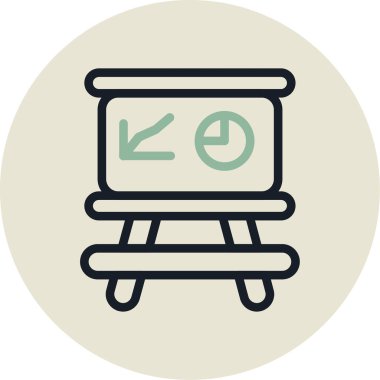 Mobilya simgesinin vektör illüstrasyonu