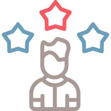 yıldız simgesi vektör illüstrasyonu