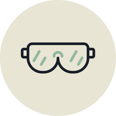 Göz yuvarı. Web simgesi basit illüstrasyon