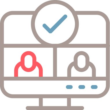 Hesap. Web simgesi basit illüstrasyon