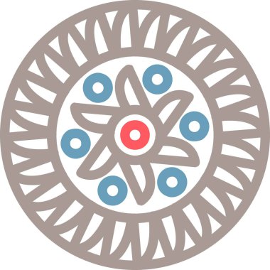 Çiçek süslemesinin vektör çizimi