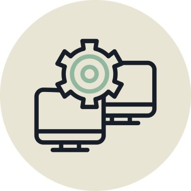 seo modern simgesinin vektör illüstrasyonu