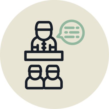 iş ve finans konsepti ikonu, vektör illüstrasyonu