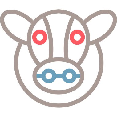 Hayvan suratlı. Web simgesi