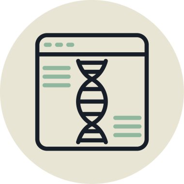 DNA araştırması, vektör çizimi