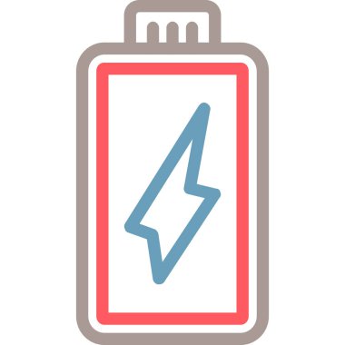 Bir yıldırım simgesinin vektör çizimi