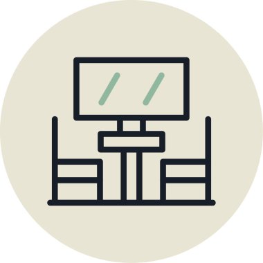 Bilgisayar. Web simgesi basit illüstrasyon