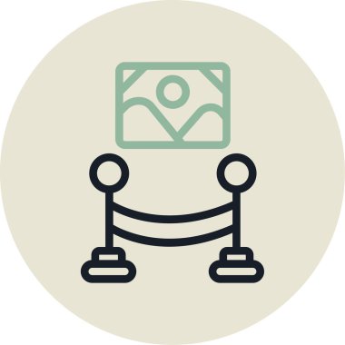 Modern ofis simgesinin vektör illüstrasyonu