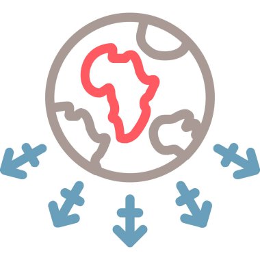 genel ağ simgesi, vektör illüstrasyonu