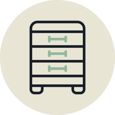 Modern vektör simgesi çizimi, basit grafik