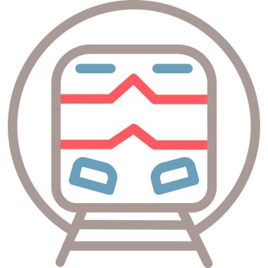 tren simgesi vektör illüstrasyonu