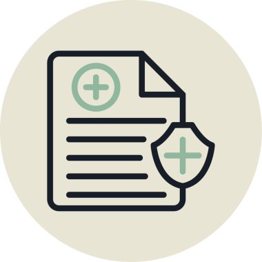 Belge simgesinin vektör illüstrasyonu