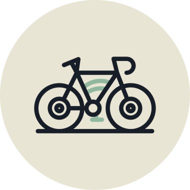 bisiklet ikonu vektör illüstrasyonu