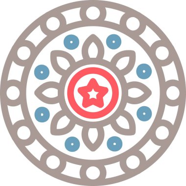 Bir noel ağacı simgesinin vektör illüstrasyonu