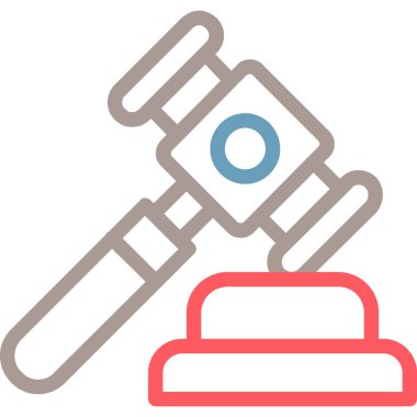 Çekiç ve anahtar ikonu. vektör tasarımı