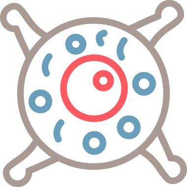 Bir balık ağının çizgi film ikonunun vektör çizimi