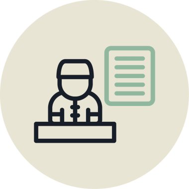 iş adamı vektör satırı düzenlenebilir simgesi