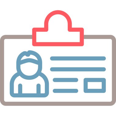 Bir belge simgesinin vektör illüstrasyonu