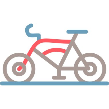 Bisiklet. Web simgesi basit illüstrasyon